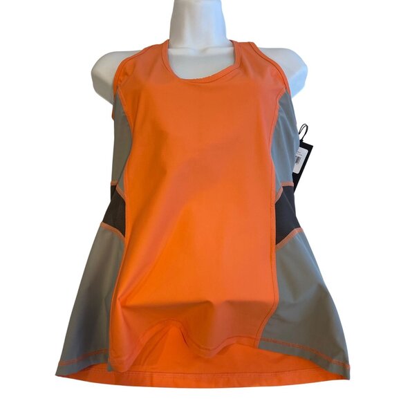 Karma Vivid Coral Kelli Tank Top L/G Athletic Wear Racerback Design Breathable - Picture 3 of 14